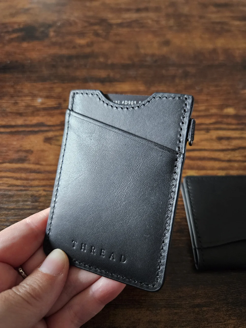 Thread Wallets Bundle | Vertical Leather Wallet & Slim Elastic Card Holder